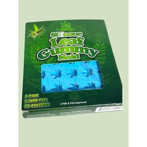 Silicone Leaf Gummy Mold Set 3 Pack 75 Cavities w Droppers Food Grade New
